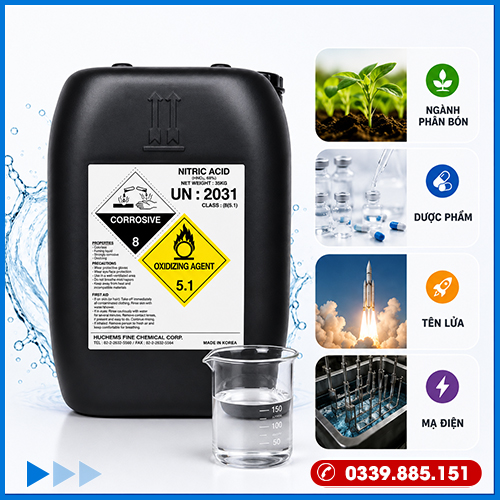 Axit nitric HNO3 hàn quốc