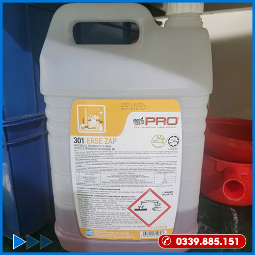 GMP 301 EASE ZAP 5L- Chế phẩm tẩy rửa sàn dầu mỡ