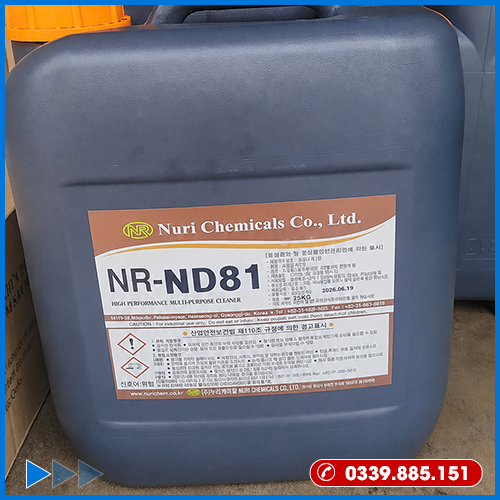 NR-ND81 hóa chất rửa kính glass cleaner