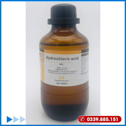 Axit Hydrochloric HCl AR 500ml