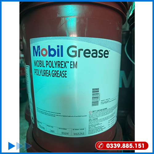 MOBIL POLYREX EM – MỠ BÔI TRƠN VÒNG BI ĐỘNG CƠ ĐIỆN